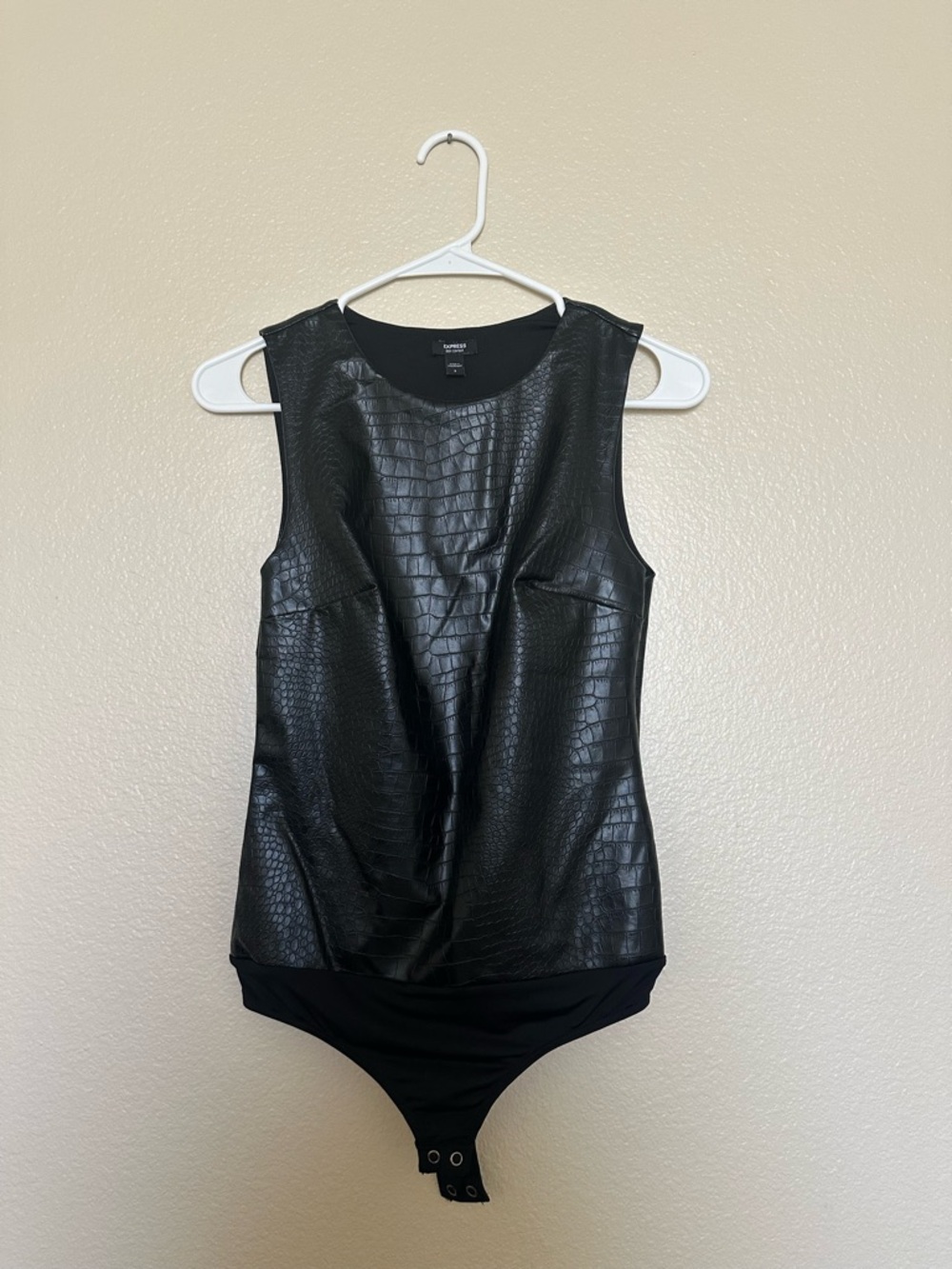 Express Black Sleeveless Bodysuit